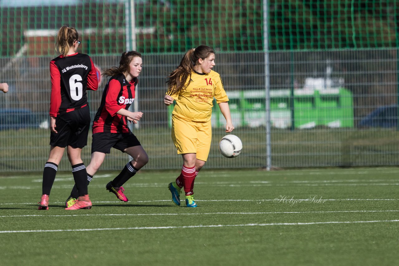 Bild 108 - B-Juniorinnen SG Weststeinburg/Bei - SV Fisia 03 : Ergebnis: 1:2